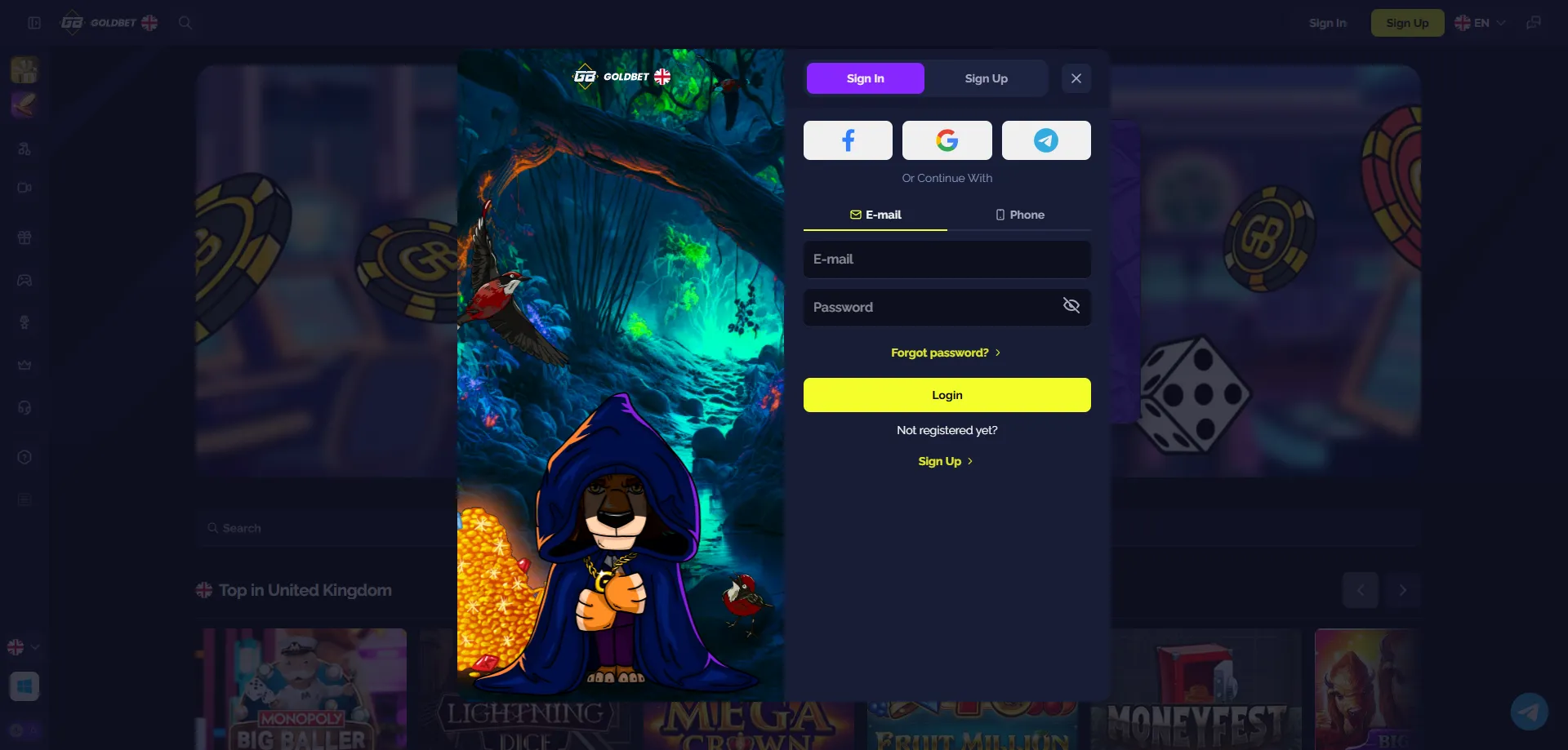 Goldbet Casino login acesso à conta para jogadores brasileiros